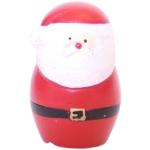 Keramik Julemand stående - Hvid og rød - H 6 cm