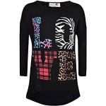 Sorte T-shirts med tryk Størrelse XL med Leopard til Damer 