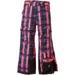 Killtec Children's Functional Trousers with Edge Protection Vika Jr. Checker Pink Neon-Coral Size:152