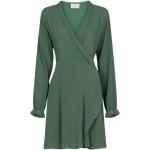 Grønne Neo Noir Aftenkjoler i Polyester med V-udskæring Med lange ærmer Størrelse XL til Damer på udsalg 