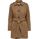 Brune ONLY Trench coats Størrelse XL til Damer 