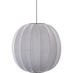 Knit-Wit 60 Round Pendant Home Lighting Lamps Ceiling Lamps Pendant Lamps Grey Made By Hand