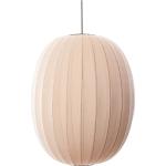 Knit-Wit 65 High Oval Pendant Home Lighting Lamps Ceiling Lamps Pendant Lamps Beige Made By Hand