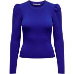 Blå ONLY Vinter Sweaters i Bomuld Størrelse XL til Damer på udsalg 
