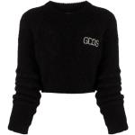 Black stretch mohair blend sweater