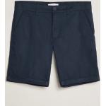 Mørkeblå Knowledgecotton Apparel Økologiske Bæredygtige Chino shorts i Poplin Størrelse XL til Herrer 