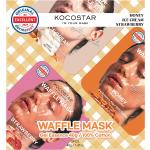 Kocostar Waffle Mask Kit 3Pcs Beauty Women Skin Care Face Masks Sheetmask Nude KOCOSTAR
