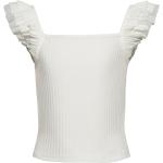 Kognella S/L Frill Strap Top Jrs Tops T-shirts Sleeveless White Kids Only