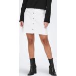 Hvide Korte ONLY Denim nederdele i Denim Størrelse XL til Damer på udsalg 