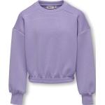 Lilla ONLY Sweatshirts i Polyester Størrelse XL til Damer på udsalg 