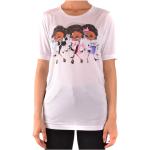 Hvide DSQUARED2 Sommer Kortærmede t-shirts i Modal med rund udskæring med korte ærmer Størrelse XL til Damer på udsalg 