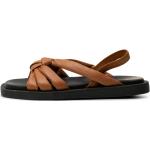 Lysebrune Shoe The Bear Sommer Slingback sandaler i Læder Størrelse 38 til Damer 