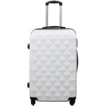 Kuffert tilbud - Hardcase - Str. Medium - Diamant hvid - Smart rejsekuffert