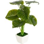 Kunstig plante - Højde 35 cm - I flot hvid urtepotte