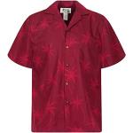Røde Farverige Kortærmede skjorter i Bomuld Button down med korte ærmer Størrelse XL 