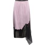 Lace Skirt.str Silk Knælang Nederdel Multi/patterned Helmut Lang
