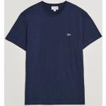 Blå Lacoste T-shirts med rund hals med korte ærmer Størrelse XL til Herrer 