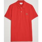 Røde Lacoste Kortærmede polo shirts i Bomuld med korte ærmer Størrelse 3 XL til Herrer 