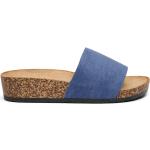 Blå Sommer Plateau sandaler med standardsål Størrelse 36 til Damer på udsalg 