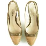 Beige Vintage Prada Højhælede sko Størrelse 37.5 til Damer 