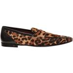 Brune Dolce & Gabbana Loafers Størrelse 45 med Leopard til Herrer på udsalg 