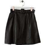 Sorte Korte Korte nederdele i Læder Størrelse XL til Damer 
