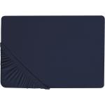 Mørkeblå Beliani Lagner i Jersey 180x200 cm på udsalg 
