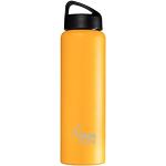 Laken Thermo Classic Thermosflasche Isolierflasche Edelstahl Trinkflasche weite Öffnung - 1 Liter, Gelb