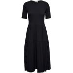 Sorte Maxi InWear Aftenkjoler i Polyester med rund udskæring med korte ærmer Størrelse XL til Damer på udsalg 