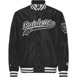 Las Vegas Raiders Sateen Jacket Outerwear Jackets Varsity Jackets Black Fanatics