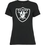 Sorte Las Vegas Raiders Nike Kortærmede t-shirts i Bomuld med korte ærmer Størrelse XL til Damer på udsalg 
