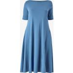 Blå Midi Ralph Lauren Lauren Plus size kortærmede kjoler i Jersey med korte ærmer Størrelse 3 XL med Stretch til Damer 