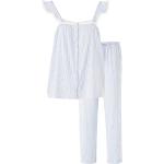 Blå Ralph Lauren Lauren Pyjamas i Bomuld Størrelse XL med Striber til Damer på udsalg 