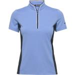Lds Dimple Polo Tops T-shirts & Tops Polos Blue Abacus