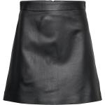 Sorte Korte IVY OAK Korte nederdele i Læder Størrelse XL til Damer 