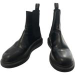 Sorte Vintage Alexander McQueen Læderstøvler i Læder Størrelse 43 til Herrer 