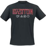 Flerfarvede Led Zeppelin T-shirts med tryk Størrelse XL 