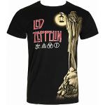 Led Zeppelin T Shirt Stairway to Heaven Hermit Band Logo Nue offiziell Herren, schwarz, M