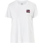 Hvide LEE Kortærmede t-shirts med rund udskæring med korte ærmer Størrelse XL til Damer på udsalg 