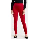 Røde Plus size leggings i Fløjl Størrelse XL til Damer på udsalg 