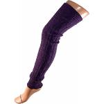 Legwarmers unisex wool approx. 70 cm - One size, Puple mixed