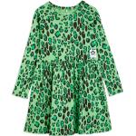 Grønne Korte Mini Rodini Aftenkjoler Med lange ærmer Størrelse XL med Leopard til Damer 