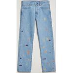 Blå LEVI'S 505 Regular jeans i Bomuld Størrelse XL til Herrer 