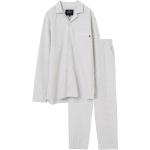 Hvide Lexington Clothing Økologiske Bæredygtige Pyjamas i Bomuld Størrelse XXL med Striber til Damer 