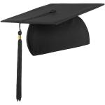 Lierys Graduation Hat (Student Hat) 2020 Year Pendant – 54-61 cm – Hat for Graduation Parties from University, College, Graduation Hat in Blue, Black, Red - Black