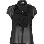 Liljasz Ss Shirt Tops Blouses Short-sleeved Black Saint Tropez