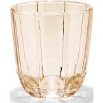 Lily Vandglas 32 Cl Toffee Rose 2 Stk. Home Tableware Glass Drinking Glass Pink Holmegaard