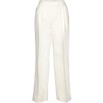 Lino Trousers Bottoms Trousers Wide Leg White Second Female