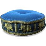 livAsia Silk Zafu Cushion with Kapok Filling, Meditation Cushion, Yoga Cushion, Round Seat Cushion / Floor Cushion