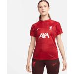 Liverpool FC Academy Pro Nike Dri FIT Pre Match fodboldtrøje til kvinder rød